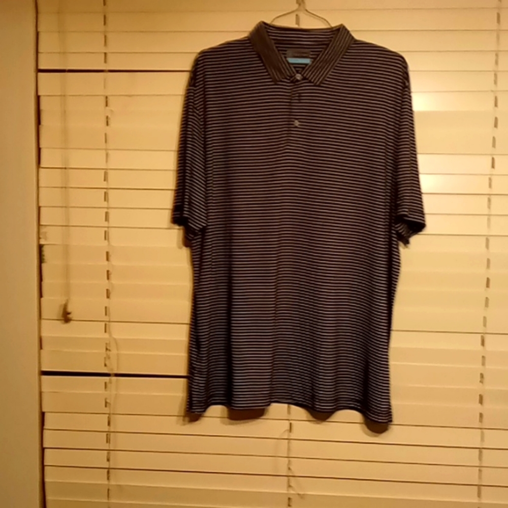 PGA golf shirt mens xxl black and white